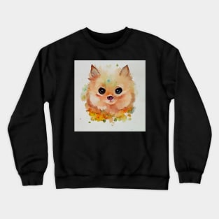 Adorable Pomeranian puppy Crewneck Sweatshirt